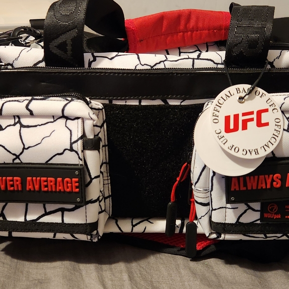 UFC Wolfpak Black and White Duffel Bag - Picture 1 of 1